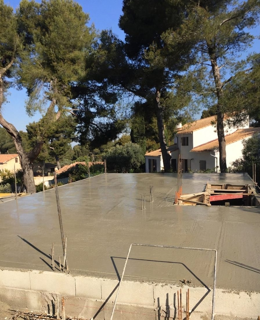 Plancher coulé