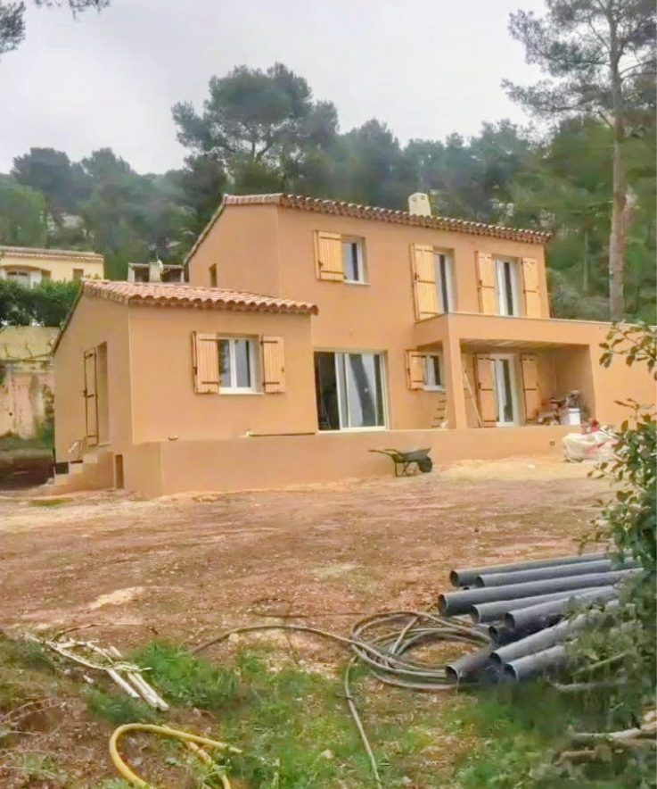 Villa quinze jours avant la livraison